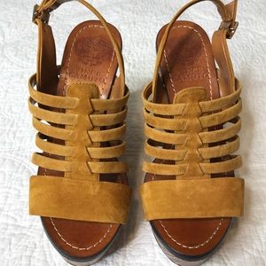 Vince Camuto Suede Wooden Wedge